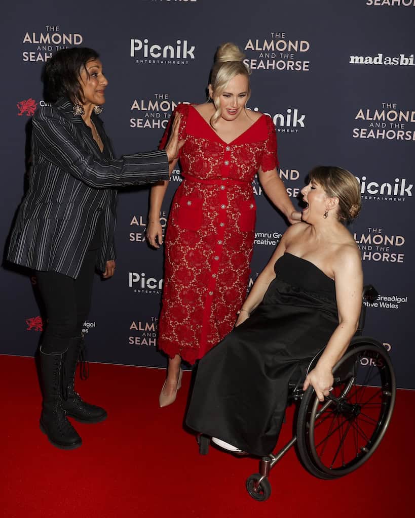 Rebel Wilson, Meera Syal and Celyn Jones take to the red carpet for the UK Premiere of The Almond and the Seahorse