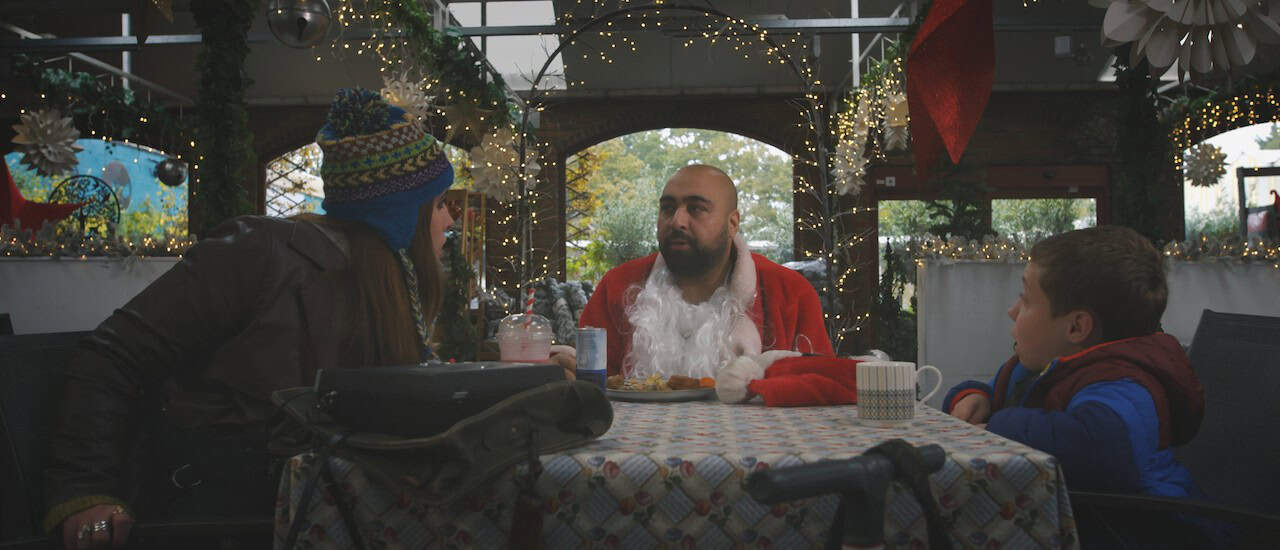 Finding Father Christmas Channel 4 Lenny Rush and James Buckley