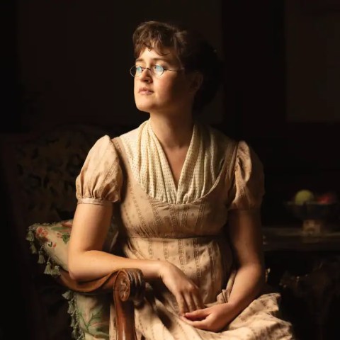 Ella Bruccoleri, Ruth Jones and Richard E. Grant. The Other Bennet Sister. BBC One and BBC iPlayer