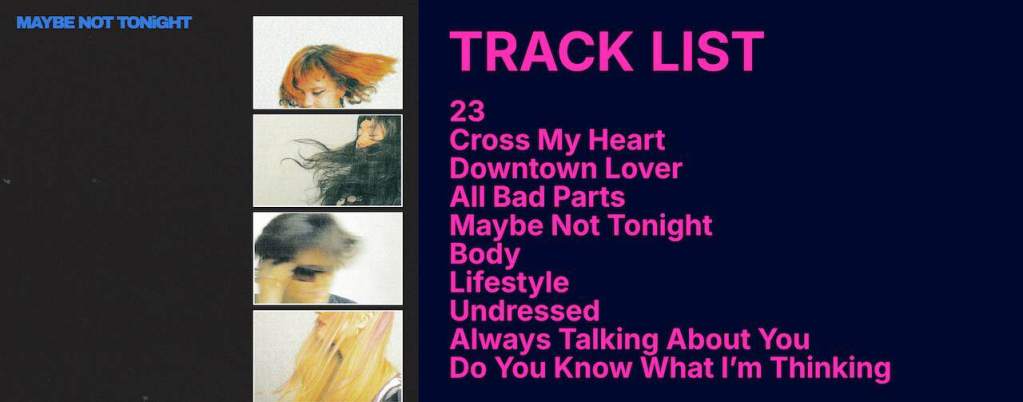 Lime Garden Maybe Not Tonight Album Tracklist